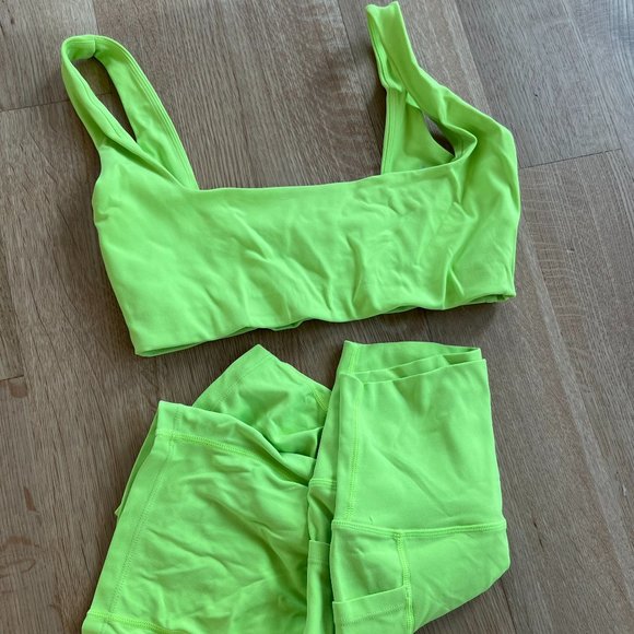 Neon Green Women's Jumpsuit - Picture 2 of 4